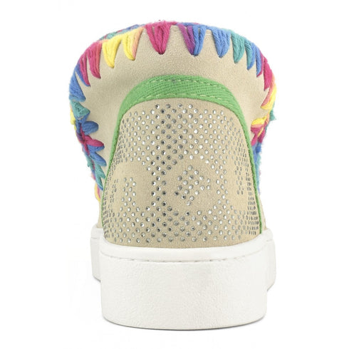 Stivaletto Donna Summer Eskimo multicolor Bianco rosa mou- Francavilla Moda